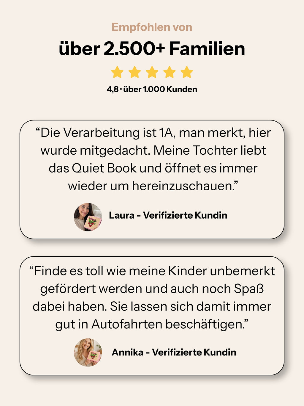 Quiet Book für Babys — ab 6 Monate