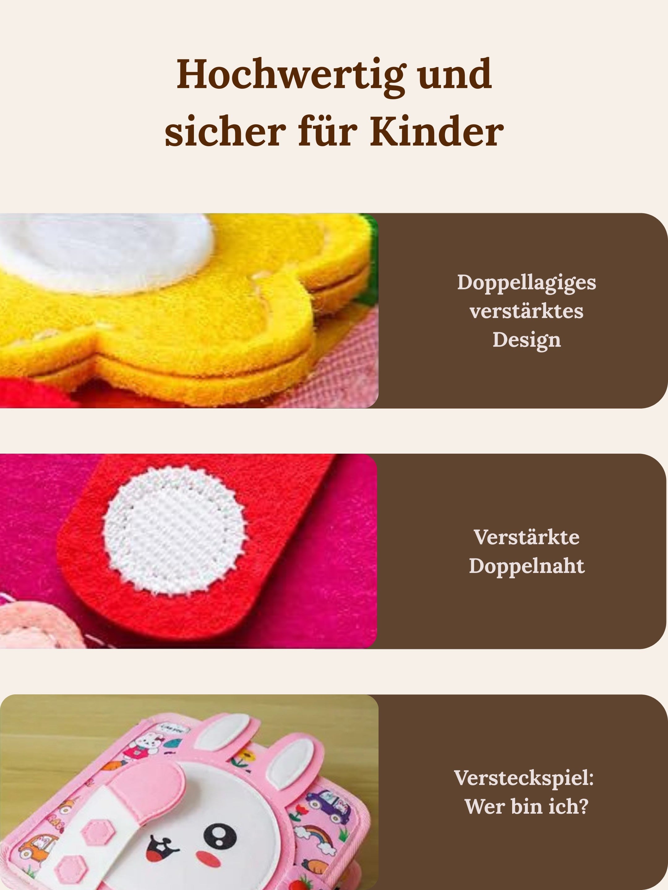 Mein erstes Quiet Book — ab 2 Jahren